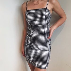 URBAN OUTFITTERS Gingham Print Square Neck Dress 2